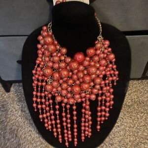 Beautiful eye catching necklace dress this beaded peace up or down  great gift